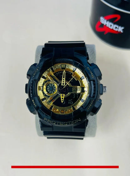 Sport Brand Men Sports Watches Dual Display Analog Digital LED Electronic Quartz Wristwatches