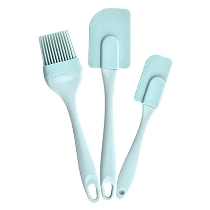 3 in 1 Set Spatula Silicone BBQ Oil Brush Spatula For Cupcake Cake Decorating Baking Oil Brush Tool Cooking Brush Tools Kitchen Baking Accessories