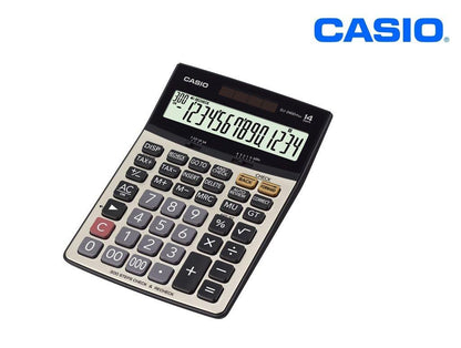 Original Casio DJ-240D Plus 300 Steps Check and Correct Premium Desktop Calculator with Metallic faceplate & Bigger Screen/Keys (14 Digit)