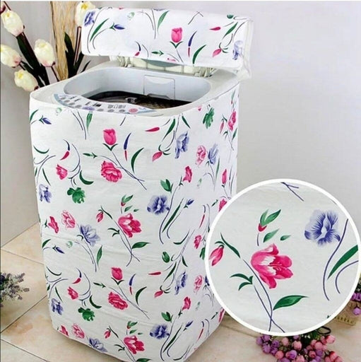 1 PC Durable Zippered Dust Covers Flower Pattern Washing Machine Covers
