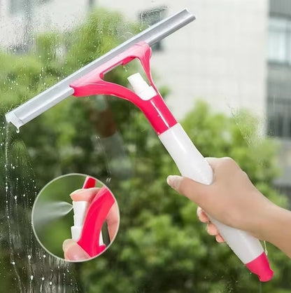 3-In-1 Car Glass Cleaning Wiper with Spray Bottle -Car Door,Window,and Windshield Cleaner Squeegee