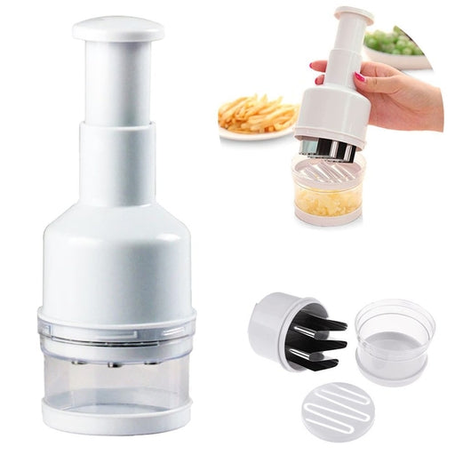 Press Oignons Ail Onions Vegetables Chopper Home Kitchen Food Chopper, Hand-Powered Chopper Press On