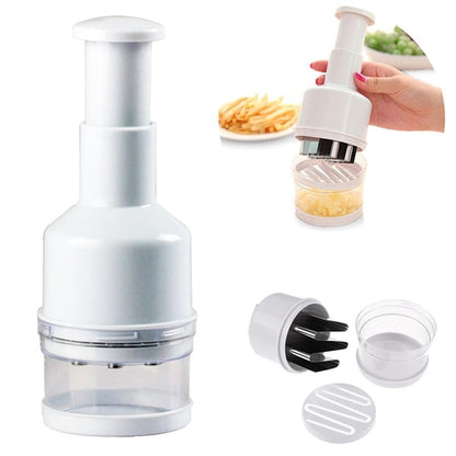 Press Oignons Ail Onions Vegetables Chopper Home Kitchen Food Chopper, Hand-Powered Chopper Press On