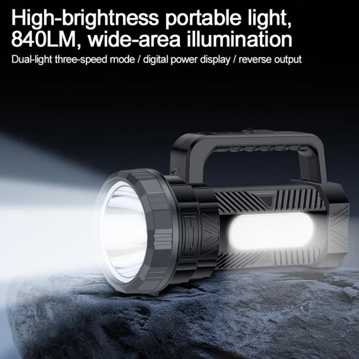 Yesido TC12 Outdoor Emergency Multifunctional Rechargeable Torch 6w led Dual Lamp Light Flashlight