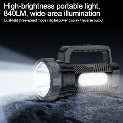 Yesido TC12 Outdoor Emergency Multifunctional Rechargeable Torch 6w led Dual Lamp Light Flashlight