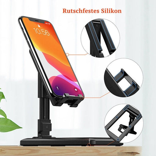 Foldable Adjustable Desktop Phone & Tablet Holder Stand â€“ Desk Stand for Office, Meetings, Zoom
