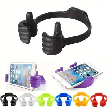 Thumbs-up Cell Phone Stand, Honsky Universal Flexible Multi-Angle Cute Desk Desktop Phone Holder