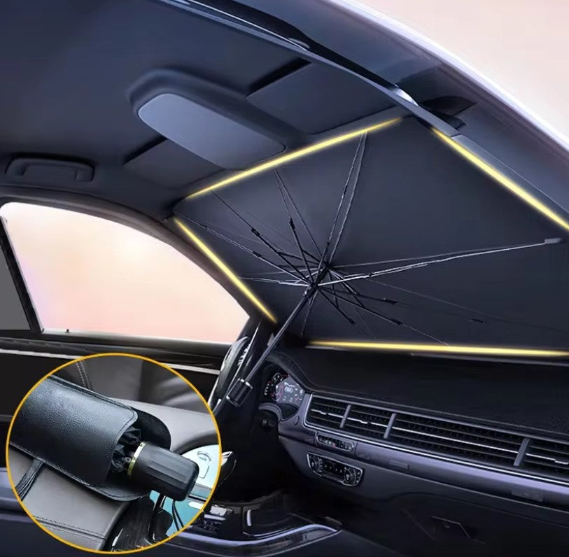 Car Sunshade Umbrella Windshield Folding Front Parasol Umbrella Type Sun Shade for Car Window Car Ac