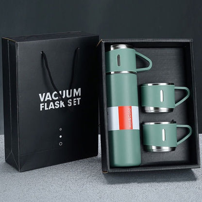 Vacuum Flask 500Ml Stainless Steel 3 Cup with Gift Box New Arrivals