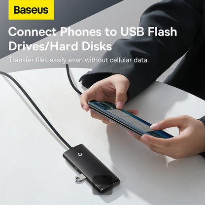 Baseus Airjoy Lite Series HUB adapter USB Type C - 4x USB 3.0 cable 100cm