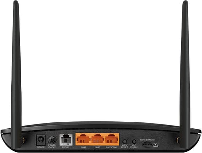 TP-Link TL-MR6500v N300 4G LTE Telephony WiFi Router, 4G Router with SIM Slot Unlocked, Speeds up to 300 Mbps, VoLTE/CSFB/VoIP Voice Functions for Phone Calls, No Configuration Required, Plug & Play