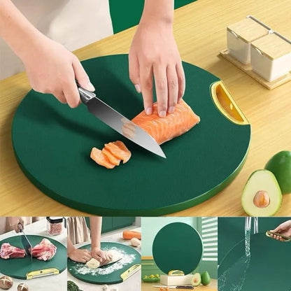 Vertical Double Sided Cutting Board, Non-Slip Plastic Cutting Board for Kitchen, Reversable Chopping