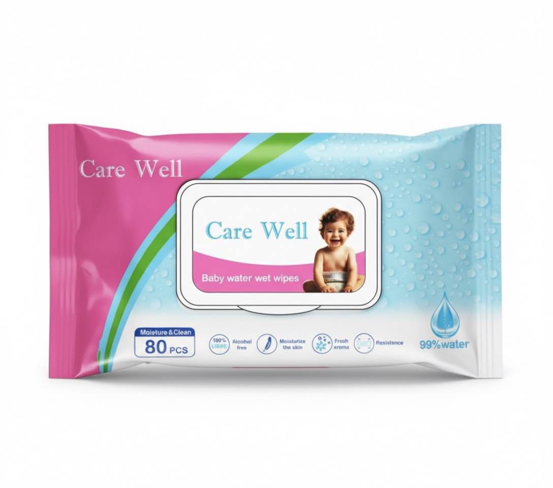 Care Well | Baby Wipes | 80 Pieces Bundle