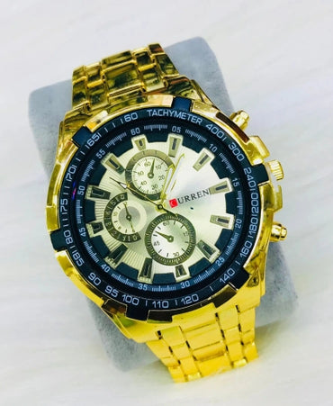 Gold Edition Edifice or Curren Casio Classic Watch - Watch Model