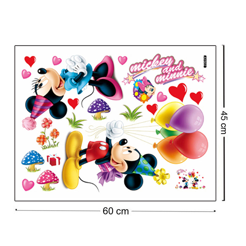 Mickey Mouse Home Decoration animals tree bridge baby children cartoon bedroom room decor wall stickers removable kids nursery decal sticker Wall Decoration Stickers wall deco Mickey Balloon