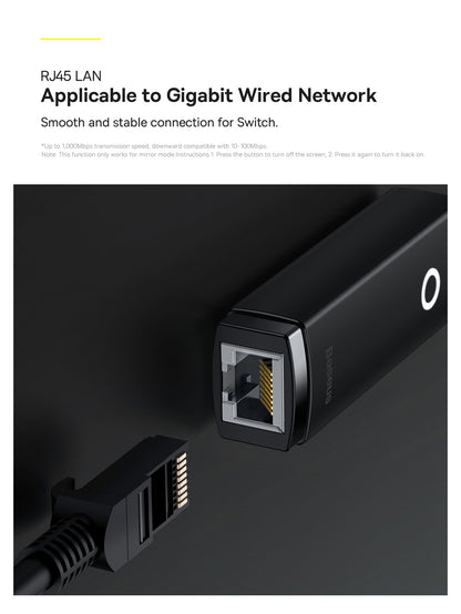 Baseus AirJoy 1000Mbps Type-C to RJ45 LAN Port Ethernet Adapter