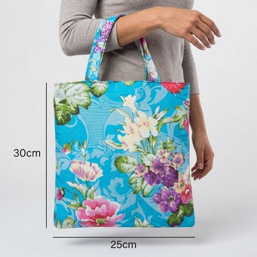 Marl Pocket Zippered Tote Bag