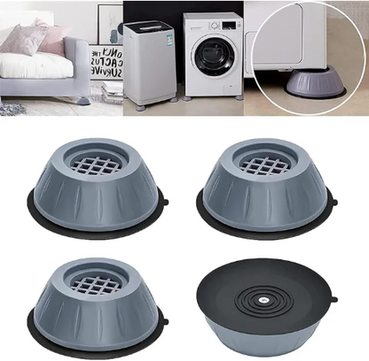 4-Pack Anti-Vibration Washing Machine Pads | Non-Slip Shock-Absorbing Mats