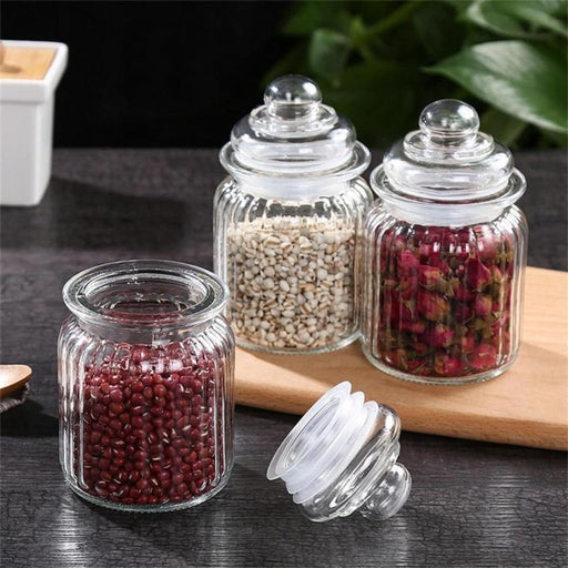 Seasoning Food Sealing Transparent Glass Storage Jar 500Ml