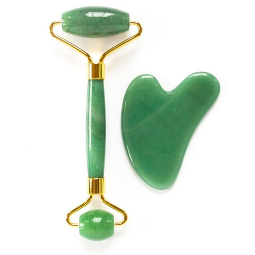 Facial Rollers Face Lifting Tool Massager Rose Quartz Roller Slimming Facial Massage Roller -H Green