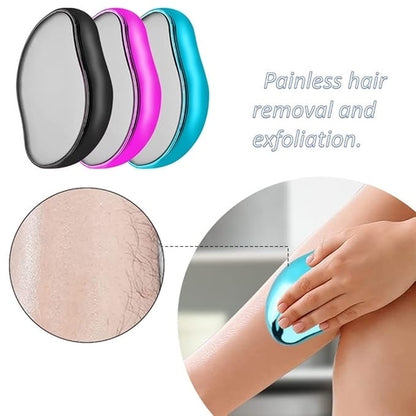Magic Crystal Hair Remover, Multi-Color Epilator for Painless Exfoliation, Washable Hair Removal