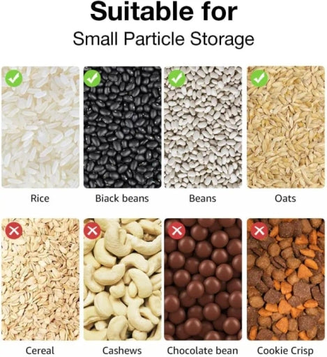 Dry Food Dispenser, Wall Mounted 5 Grid Grain Dispenser