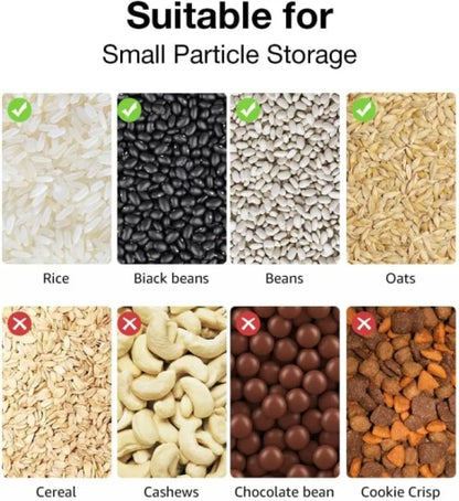 Dry Food Dispenser, Wall Mounted 5 Grid Grain Dispenser