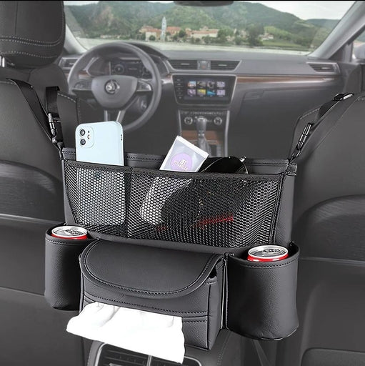Car Organiser Between Front Seats, Car Storage Bag, Handbag Holder for Car Seats, Car Seat Organiser