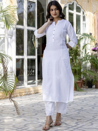 Women Regular Pure Cotton Kurta with Palazzos