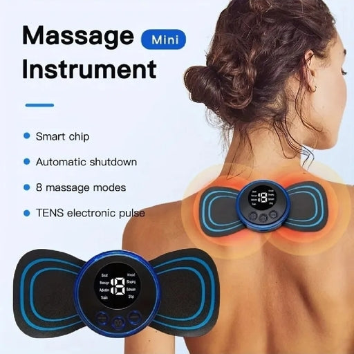 Portable Mini Electric Neck Massager, Vibration Muscle Relaxation Shoulder & Back Massager