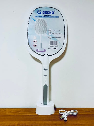 Gecko Dual-Use Electric Mosquito Racket Standing Fly Insect Swatter.(LTD-618/LTD-219)
