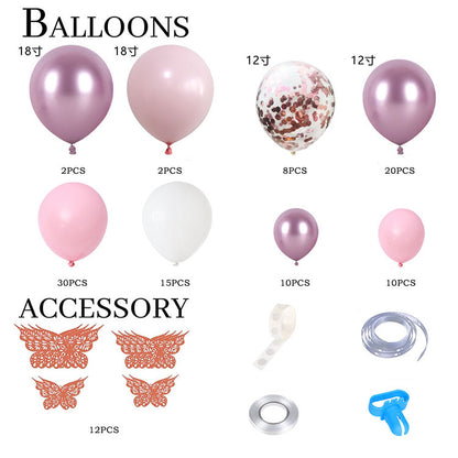 Complete Set 113 Pcs Mega Pack Balloon Arch Garland Kit Multicolor Macaron Balloons Wedding Birthday Party Decoration balloons Garland Birthday celebration party decoration pink balloon theme 113 pcs Full set