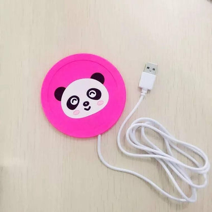 Cartoon Heating Mat USB Hot Cup Mat Useful Insulation Electric Coaster for Coffee Tea Hot