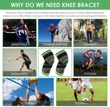 Pressurized Fitness Running Cycling Knee Support Braces