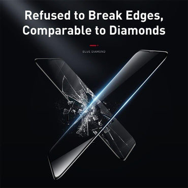 100% Genuine Baseus 2Pcs Full Coverage Curved Tempered Glass Screen Protectors For iPhone 11 Pro Max 6.5  inch