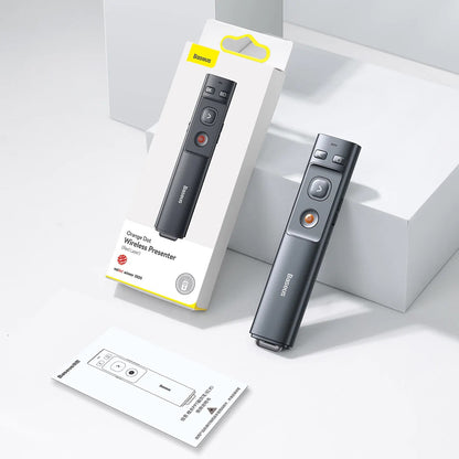 Baseus Orange Dot Wireless Presenter (Red Laser)