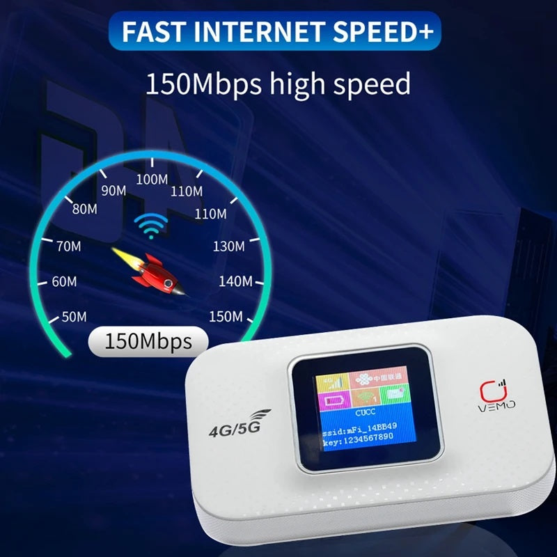 Vemo Original E5783 Plus 4G LTE CAT4 300Mbps Portable Wifi Router With SIM Card Slot Car Mobile Wifi 3000Mah Battery Portable Router