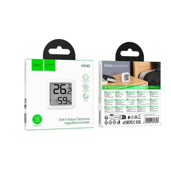 Hoco Indoor Electronic Hygro Thermometer - HX40