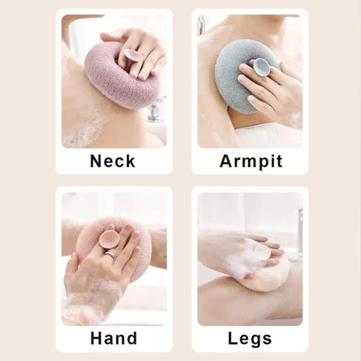 Super Soft Bath Sponge, Sucker Bath Flower Sponge, Bath Shower Loofah