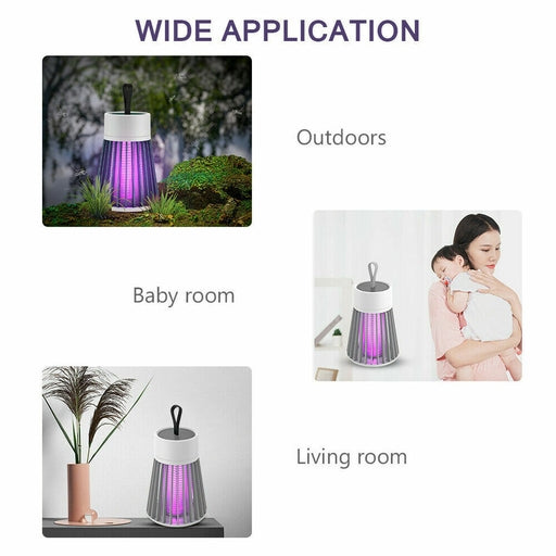 Safety Electric Shock Mosquito Killer Lamp Portable Fly Trap Lamp Insect Repellent Killer
