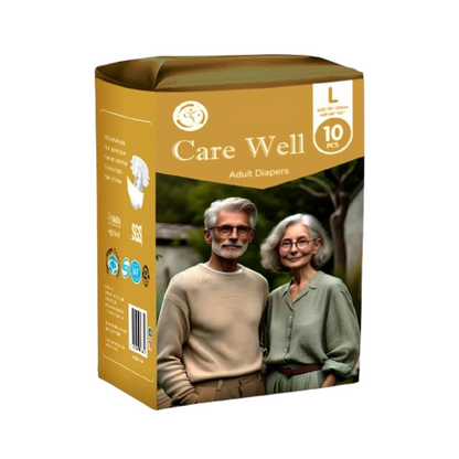 Carewell Adult Diapers Large 10 Pcs