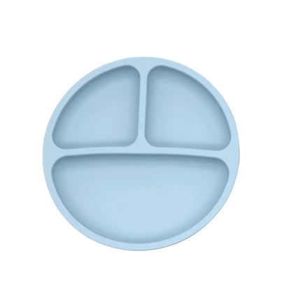 Cute Cartoon Silicone Suction Plate for Youngsters - Non-Slip, Easy Clean Feeding Dish for Training