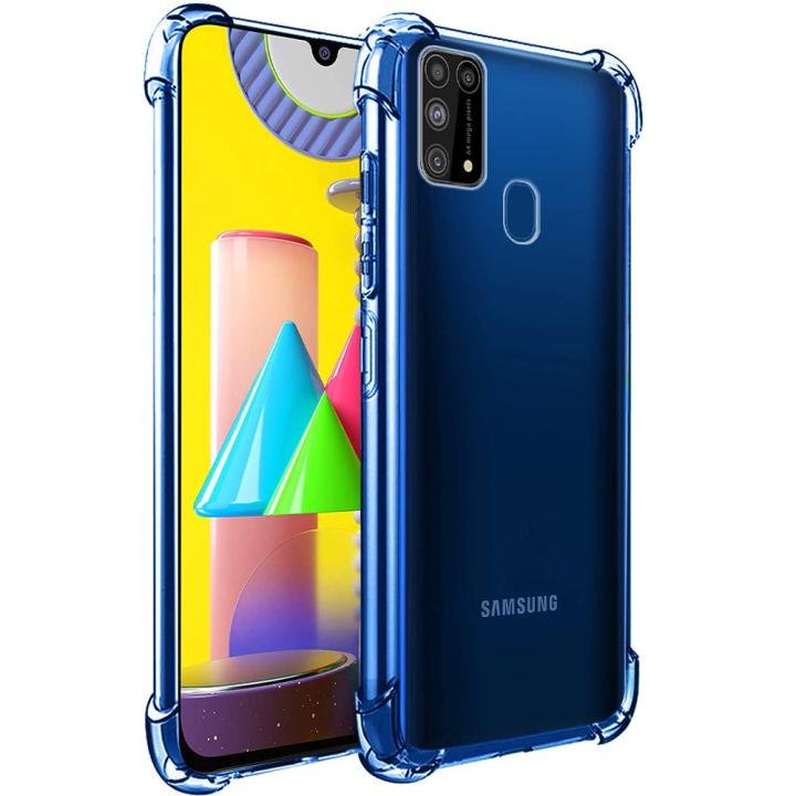 Samsung Galaxy M31 Shockproof Bumper Ultra Clear Slim Anti-Slip Grip Soft Flexible Back Cover