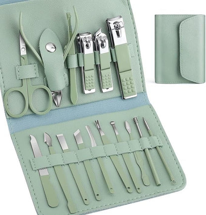 Pedicure Manicure Kit, 16Pcs Professional Stainless Steel