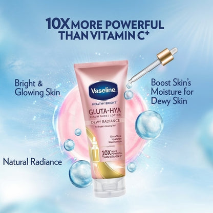 Vaseline Healthy Bright Gluta-HYA Serum Burst Dewy Radiance Lotion 330Ml