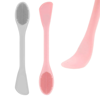 Silicone Mask Brush Double-End Lotion Spatula Beauty Tool Spatulas with Brush