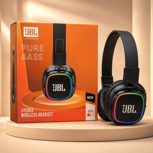 JBL Wireless ANC Headphones – Pure Bass Stereo, Bluetooth, Noise Cancelling, Hands-Free Calls, 48H