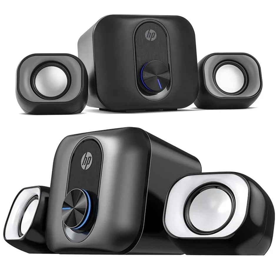 HP DHS-2111S 2.1 Speaker with Mini Sub Woofer / USB Power and 3.5MM Connector