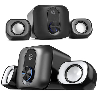 HP DHS-2111S 2.1 Speaker with Mini Sub Woofer / USB Power and 3.5MM Connector