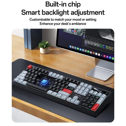 Yesido KB44 Wired Keyboard - 104 Keys RGB Backlit Low-Noise Keyboard - English Layout - QWERTY